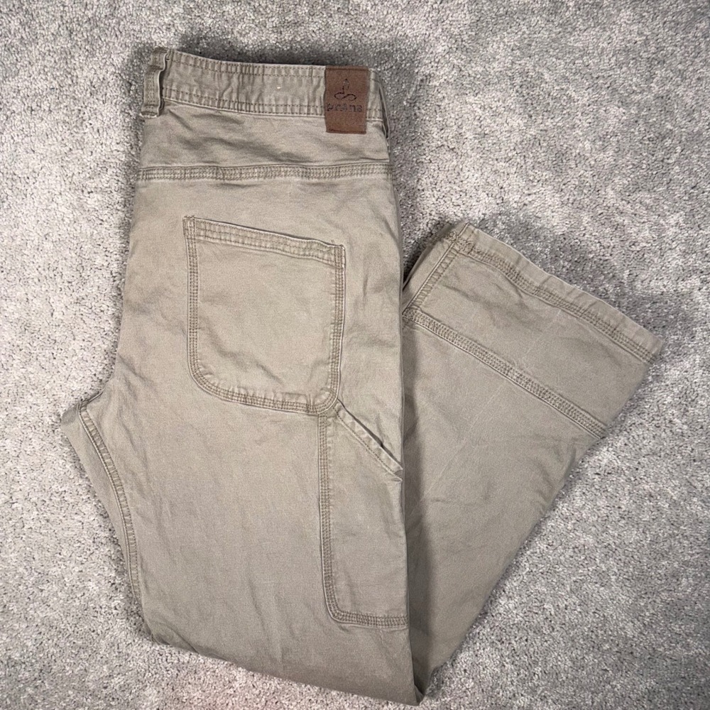 Prana Carpenter Pants‎ Khaki Tan Outdoor Hiking Utility Men's 34x30